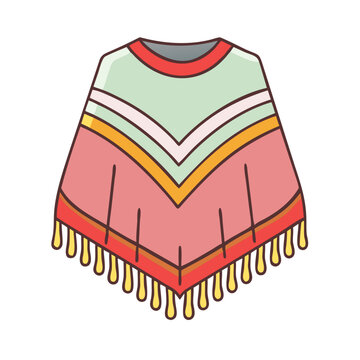 recommend clip art: poncho vector icon, clothing vector illustration - simple illustration of poncho perfect for logos, and clothing-themed designs.