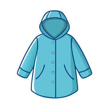 recommend clip art: raincoat vector icon, clothing vector illustration - simple illustration of raincoat perfect for logos, and clothing-themed designs.