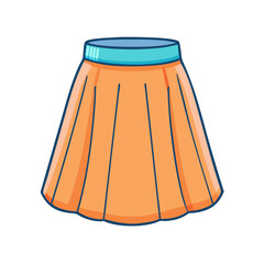 skirt vector icon, clothing vector illustration - simple illustration of skirt perfect for logos, and clothing-themed designs.