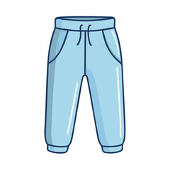 sweatpants vector icon, clothing vector illustration - simple illustration of sweatpants perfect for logos, and clothing-themed designs.