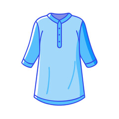 tunic vector icon, clothing vector illustration - simple illustration of tunic perfect for logos, and clothing-themed designs.