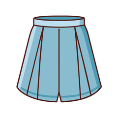 a line skirt vector icon, clothing vector illustration - simple illustration of a line skirt perfect for logos, and clothing-themed designs.