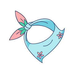 bandanas vector icon, accessories vector illustration - simple illustration of bandanas perfect for logos, and accessories-themed designs.