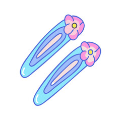 barettes vector icon, accessories vector illustration - simple illustration of barettes perfect for logos, and accessories-themed designs.