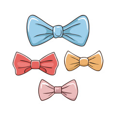 bow ties vector icon, accessories vector illustration - simple illustration of bow ties perfect for logos, and accessories-themed designs.