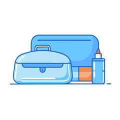 cosmetic bags vector icon, accessories vector illustration - simple illustration of cosmetic bags perfect for logos, and accessories-themed designs.