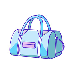 duffel bags vector icon, accessories vector illustration - simple illustration of duffel bags perfect for logos, and accessories-themed designs.