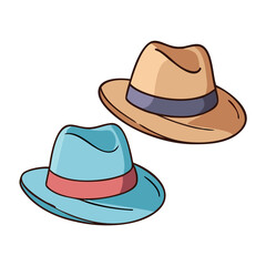 fedora hats vector icon, accessories vector illustration - simple illustration of fedora hats perfect for logos, and accessories-themed designs.