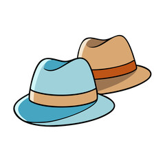 fedoras vector icon, accessories vector illustration - simple illustration of fedoras perfect for logos, and accessories-themed designs.