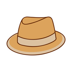 fedoras vector icon, accessories vector illustration - simple illustration of fedoras perfect for logos, and accessories-themed designs.
