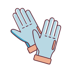 golf gloves vector icon, accessories vector illustration - simple illustration of golf gloves perfect for logos, and accessories-themed designs.