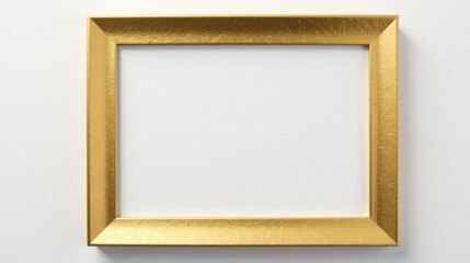 Elegant Gold Picture Frame Mockup for Design Presentation