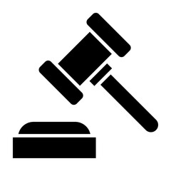 Auction Glyph Icon Design