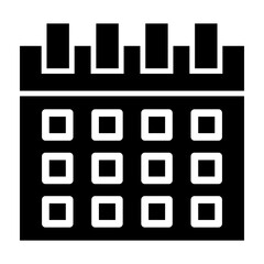 Calendar Glyph Icon Design