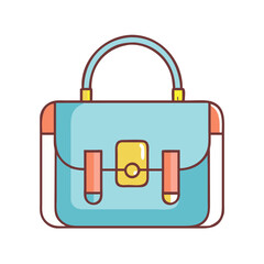 satchel bags vector icon, accessories vector illustration - simple illustration of satchel bags perfect for logos, and accessories-themed designs.