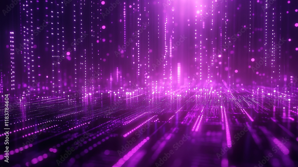 Poster mesmerizing purple forex chart backdrop, creating a visually captivating display of dynamic financia