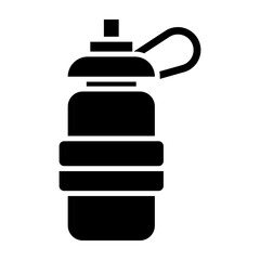 Water Bottle Glyph Icon Design