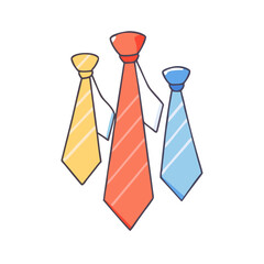 ties vector icon, accessories vector illustration - simple illustration of ties perfect for logos, and accessories-themed designs.