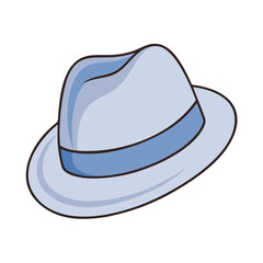 trilby vector icon, accessories vector illustration - simple illustration of trilby perfect for logos, and accessories-themed designs.