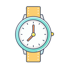 watches vector icon, accessories vector illustration - simple illustration of watches perfect for logos, and accessories-themed designs.