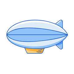 blimp vector icon, vehicles vector illustration - simple illustration of blimp perfect for logos, and vehicles-themed designs.