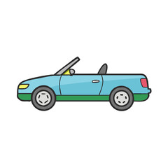 convertible vector icon, vehicles vector illustration - simple illustration of convertible perfect for logos, and vehicles-themed designs.