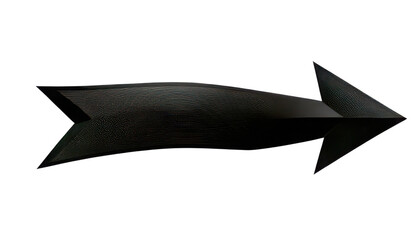 Black arrow design with a sleek, modern appearance.