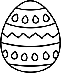 Easter egg outline