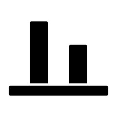 Vertical Align Bottom Glyph Icon Design