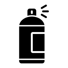 Spray Paint Glyph Icon Design