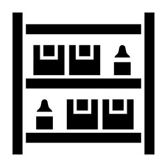 Shelves Glyph Icon Design