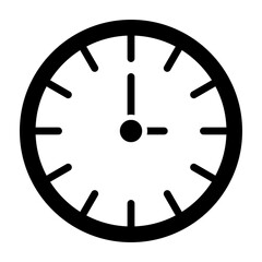 Clock Glyph Icon Design