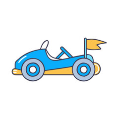 go kart vector icon, vehicles vector illustration - simple illustration of go kart perfect for logos, and vehicles-themed designs.