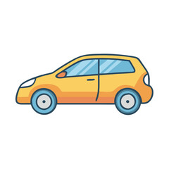 hatchback vector icon, vehicles vector illustration - simple illustration of hatchback perfect for logos, and vehicles-themed designs.