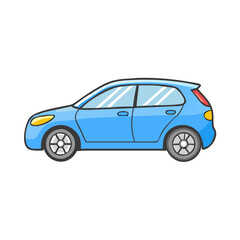 hatchback vector icon, vehicles vector illustration - simple illustration of hatchback perfect for logos, and vehicles-themed designs.