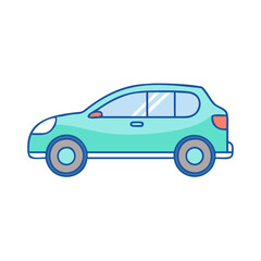 hatchback vector icon, vehicles vector illustration - simple illustration of hatchback perfect for logos, and vehicles-themed designs.
