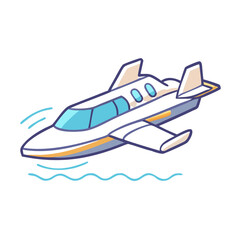 hydroplane vector icon, vehicles vector illustration - simple illustration of hydroplane perfect for logos, and vehicles-themed designs.