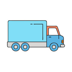 lorry vector icon, vehicles vector illustration - simple illustration of lorry perfect for logos, and vehicles-themed designs.