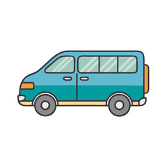 minivan vector icon, vehicles vector illustration - simple illustration of minivan perfect for logos, and vehicles-themed designs.