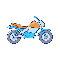 Fototapeta premium motorcycle vector icon, vehicles vector illustration - simple illustration of motorcycle perfect for logos, and vehicles-themed designs.