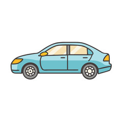 sedan vector icon, vehicles vector illustration - simple illustration of sedan perfect for logos, and vehicles-themed designs.