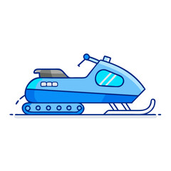 snowmobile vector icon, vehicles vector illustration - simple illustration of snowmobile perfect for logos, and vehicles-themed designs.