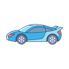 sports car vector icon, vehicles vector illustration - simple illustration of sports car perfect for logos, and vehicles-themed designs.