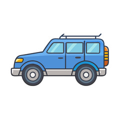 suv sport utility  vector icon, vehicles vector illustration - simple illustration of suv sport utility  perfect for logos, and vehicles-themed designs.