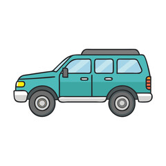 suv sport utility  vector icon, vehicles vector illustration - simple illustration of suv sport utility perfect for logos, and vehicles-themed designs.