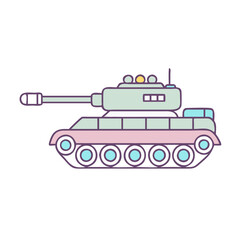 tank vector icon, vehicles vector illustration - simple illustration of tank perfect for logos, and vehicles-themed designs.