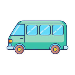 van vector icon, vehicles vector illustration - simple illustration of van perfect for logos, and vehicles-themed designs.