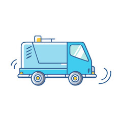 zamboni vector icon, vehicles vector illustration - simple illustration of zamboni perfect for logos, and vehicles-themed designs.