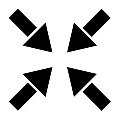 Shrink Glyph Icon Design