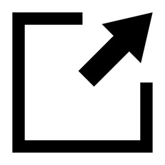 Maximize Glyph Icon Design